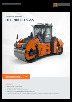 Tandem Vibration Rollers Hamm HD+ 90i PH VV-S