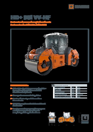 Tandem titreşimli silindirler Hamm HD+ 90i VV-HF