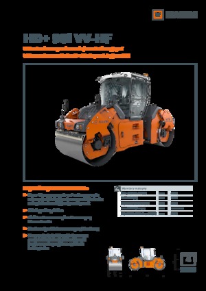 Tandem titreşimli silindirler Hamm HD+ 90i VV-HF