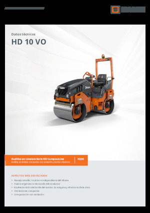 Tandem Vibration Rollers Hamm HD 10 VO