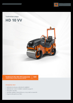 Tandem Vibration Rollers Hamm HD 10 VV
