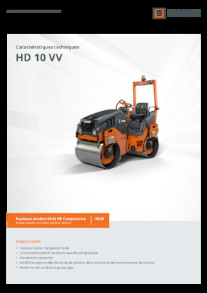 Tandem Vibration Rollers Hamm HD 10 VV