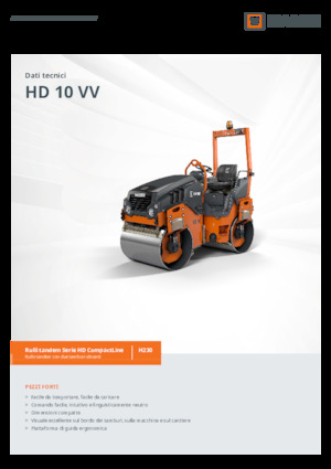 Tandem Vibration Rollers Hamm HD 10 VV