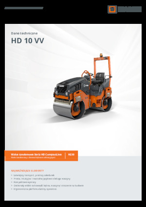 Tandem Vibration Rollers Hamm HD 10 VV