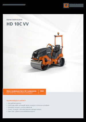 Tandem Vibration Rollers Hamm HD 10C VV