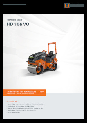 Tandem Vibration Rollers Hamm HD 10e VO