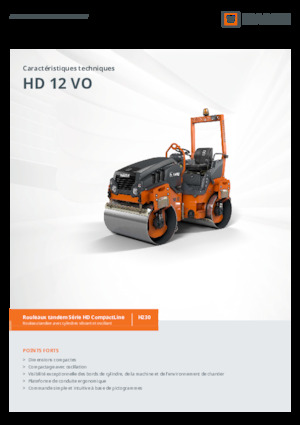 Tandem Vibration Rollers Hamm HD 12 VO