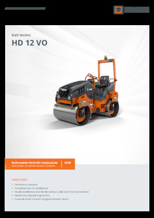 Tandem Vibration Rollers Hamm HD 12 VO