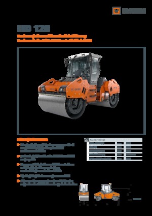 Tandem Vibration Rollers Hamm HD 128