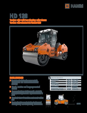 Tandem Vibration Rollers Hamm HD 128