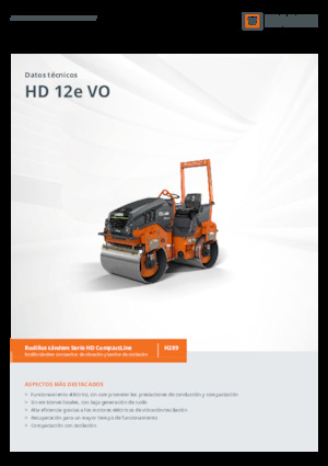 Tandem Vibration Rollers Hamm HD 12e VO