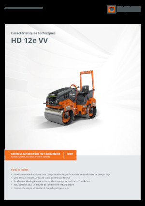 Tandem Vibration Rollers Hamm HD 12e VV