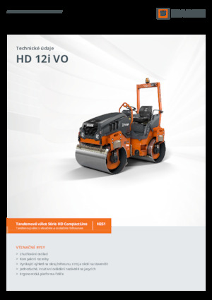Tandem Vibration Rollers Hamm HD 12i VO