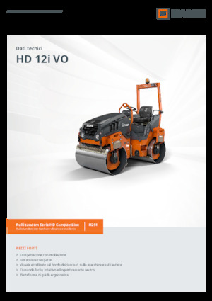 Tandem Vibration Rollers Hamm HD 12i VO
