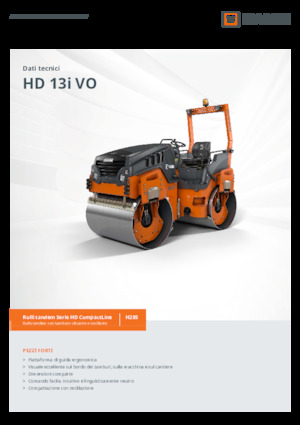 Tandem Vibration Rollers Hamm HD 13i VO