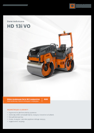 Tandem Vibration Rollers Hamm HD 13i VO