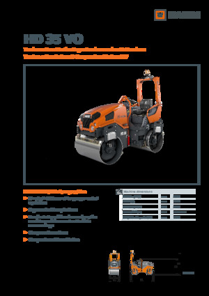 Tandem Vibration Rollers Hamm HD 35 VO