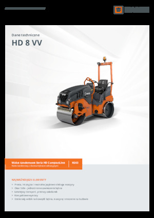 Tandem Vibration Rollers Hamm HD 8 VV