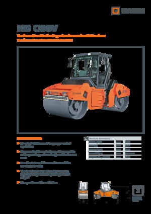 Tandem Vibration Rollers Hamm HD O90V