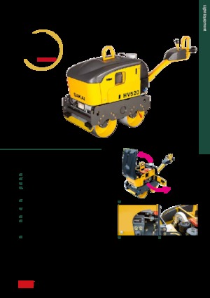 Tandem titreşimli silindirler Sakai HV520