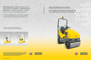 Tandem Vibration Rollers Wacker RD 27-100