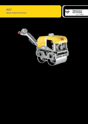 Tandem titreşimli silindirler Wacker Neuson RD7Af HRC