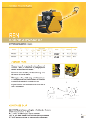 Tandem Vibration Rollers Enar REN 550 GH