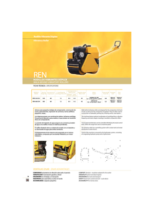 Tandem titreşimli silindirler Enar REN 550 GH