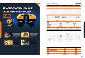 Tandem Vibration Rollers Shantui SRD016W 