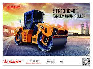 Tandem Vibration Rollers Sany STR130C-8C