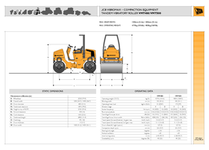 Tandem Vibration Rollers JCB-Vibromax VMT 500
