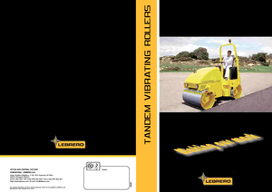 Tandem titreşimli silindirler Lebrero VTA 202-100