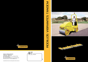 Tandem Vibration Rollers Lebrero VTA 202-100