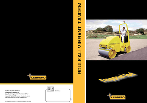 Tandem titreşimli silindirler Lebrero VTA 202-100