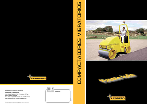 Tandem titreşimli silindirler Lebrero VTA 202-100