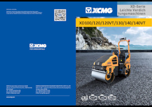 Tandem titreşimli silindirler XCMG XD140 