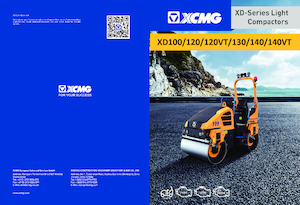 Tandem titreşimli silindirler XCMG XD140 