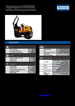 Tandem Vibration Rollers Dynapac CC 1000