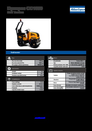Tandem Vibration Rollers Dynapac CC 1000