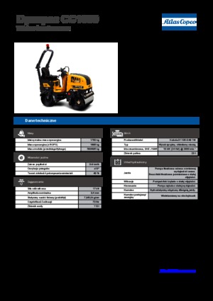 Tandem Vibration Rollers Dynapac CC 1000