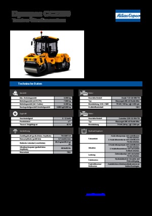 Tandem Vibration Rollers Dynapac CC 2200