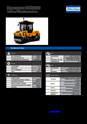 Tandem Vibration Rollers Dynapac CC 2300