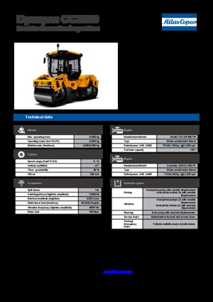 Tandem titreşimli silindirler Dynapac CC 2300