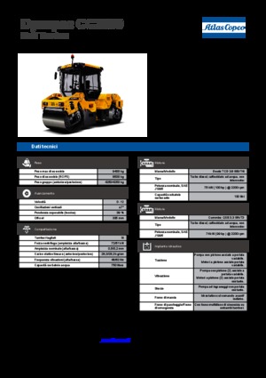 Tandem Vibration Rollers Dynapac CC 2300