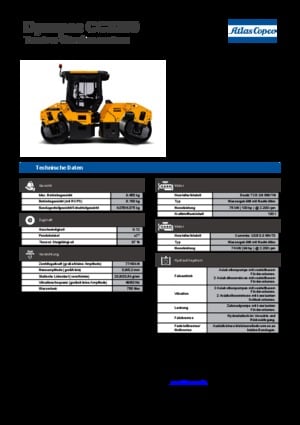 Tandem Vibration Rollers Dynapac CC 3200