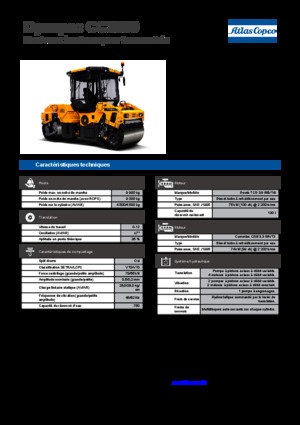 Tandem Vibration Rollers Dynapac CC 3300