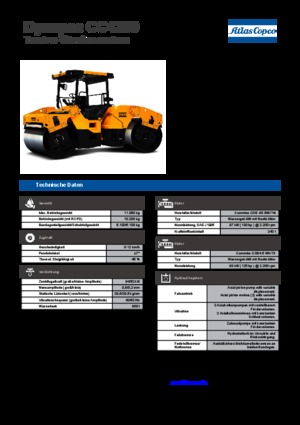 Tandem Vibration Rollers Dynapac CC 4200