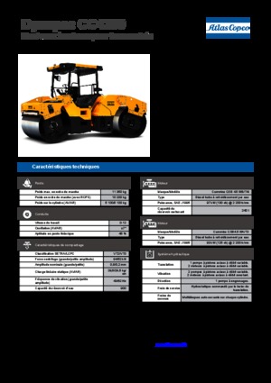 Tandem titreşimli silindirler Dynapac CC 4200