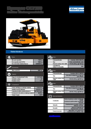 Tandem Vibration Rollers Dynapac CC 7200