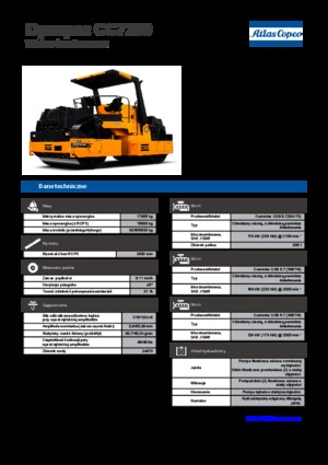 Tandem titreşimli silindirler Dynapac CC 7200